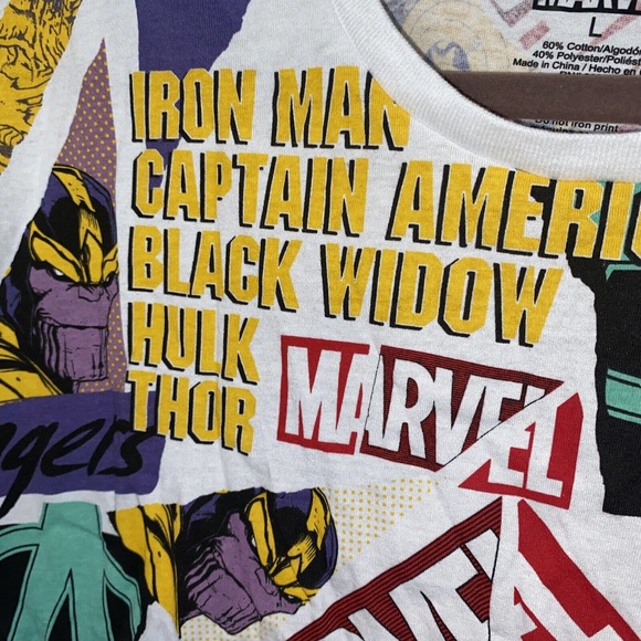 NWT Marvel Advengers Thanos T Shirt New Men's SZ L All Over Print HTF - Picture 4 of 6